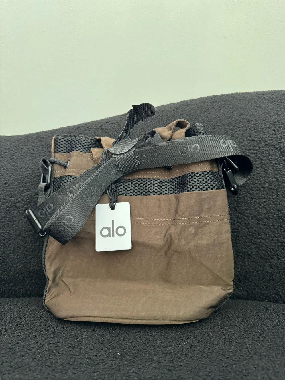 Brown Alo Yoga Crossbody Bucket bag